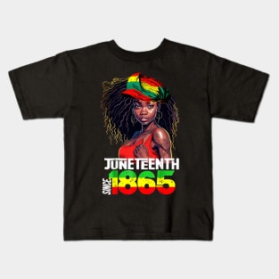 1865 Juneteenth Celebrate African American Freedom Day Women Kids T-Shirt